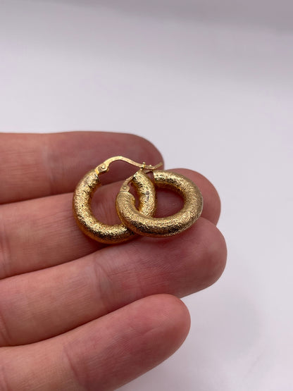 9ct gold Creole earrings