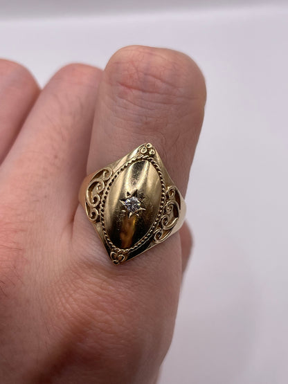 9ct gold diamond ring