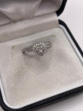 Load image into Gallery viewer, 18ct white gold diamond heart ring
