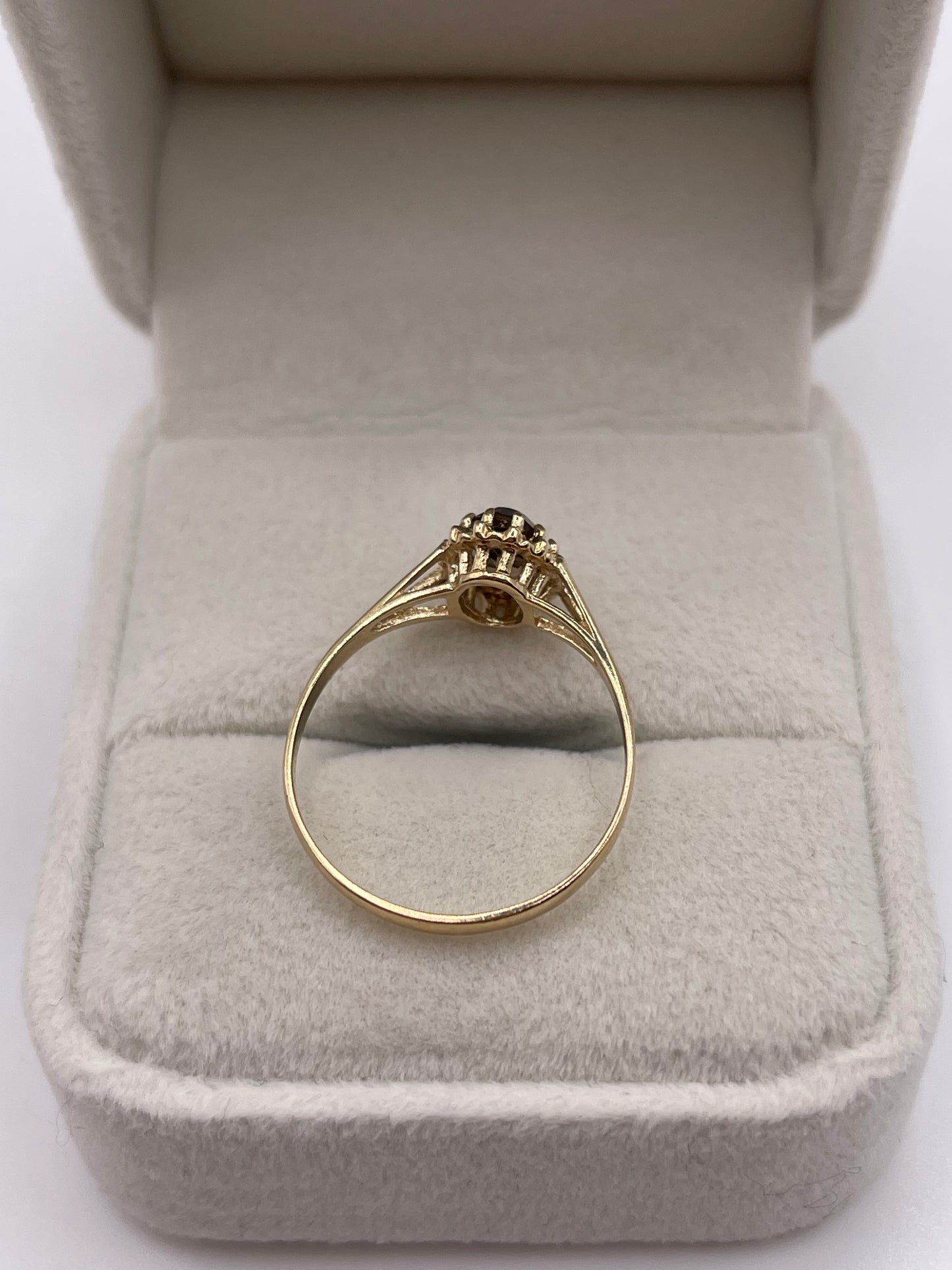 9ct gold Smokey quartz ring