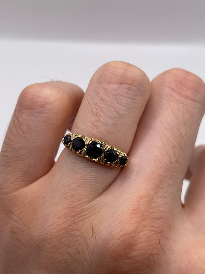 9ct gold sapphire ring