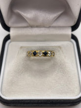 Load image into Gallery viewer, 18ct gold sapphire and diamond ring
