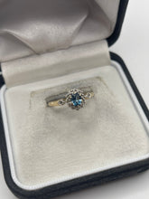 Load image into Gallery viewer, 9ct gold topaz and diamond ring
