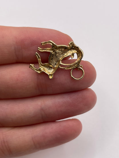 9ct gold Capricorn pendant
