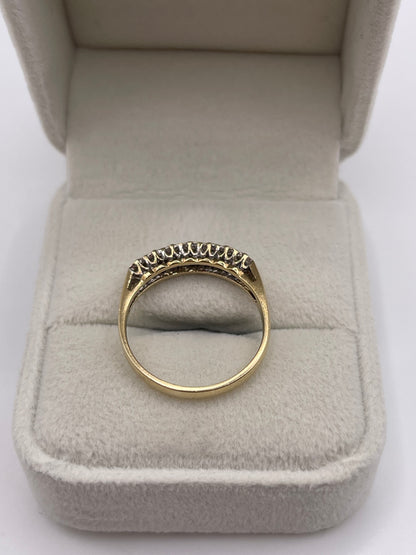 9ct gold diamond ring