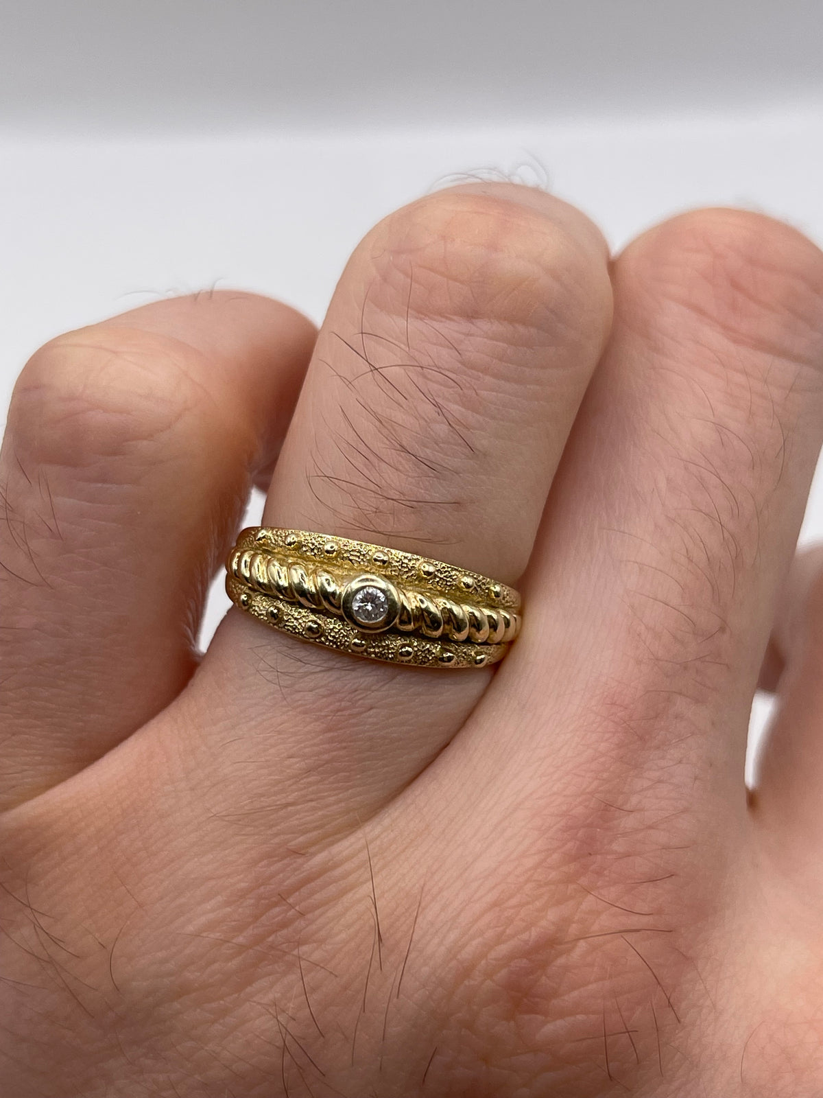 14ct gold diamond ring