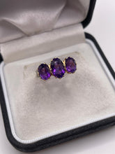 Load image into Gallery viewer, 9ct gold amethyst ring
