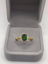 Load image into Gallery viewer, Silver gold plated gemstone ring
