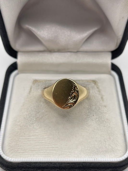 9ct gold signet ring