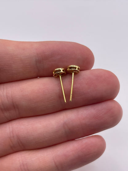 18ct gold diamond earrings