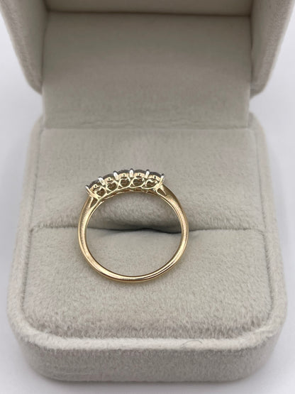 9ct gold 50 point diamond ring