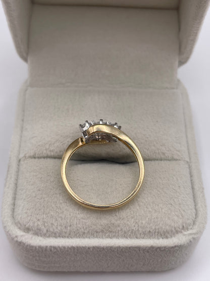 9ct gold 25 point diamond ring