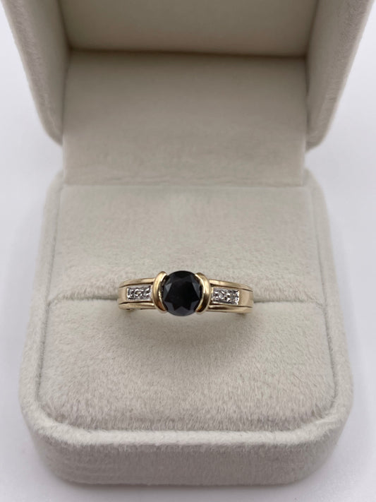 9ct gold diamond ring