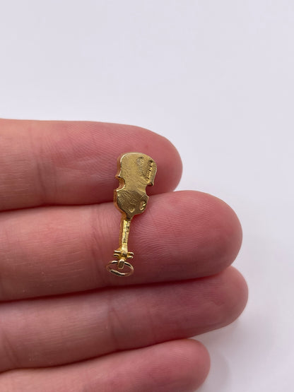 9ct gold violin charm