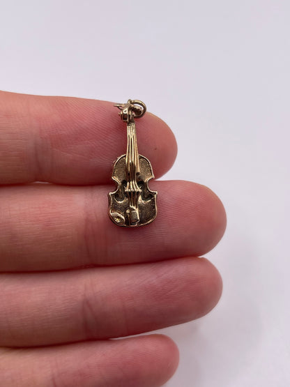 9ct gold violin charm