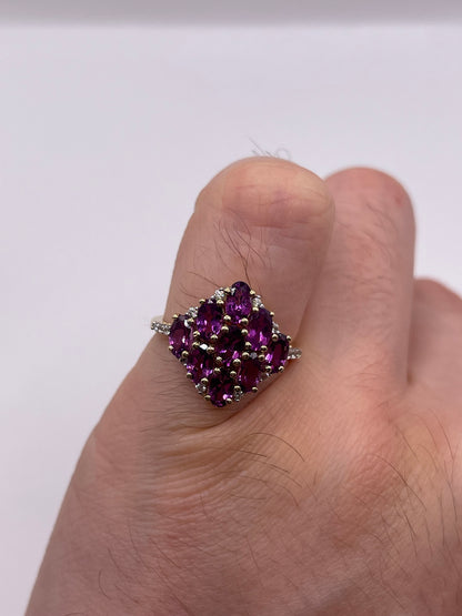 9ct gold tourmaline and zircon ring