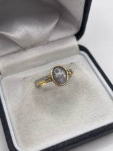 Load image into Gallery viewer, 18ct gold star sapphire and diamond ring
