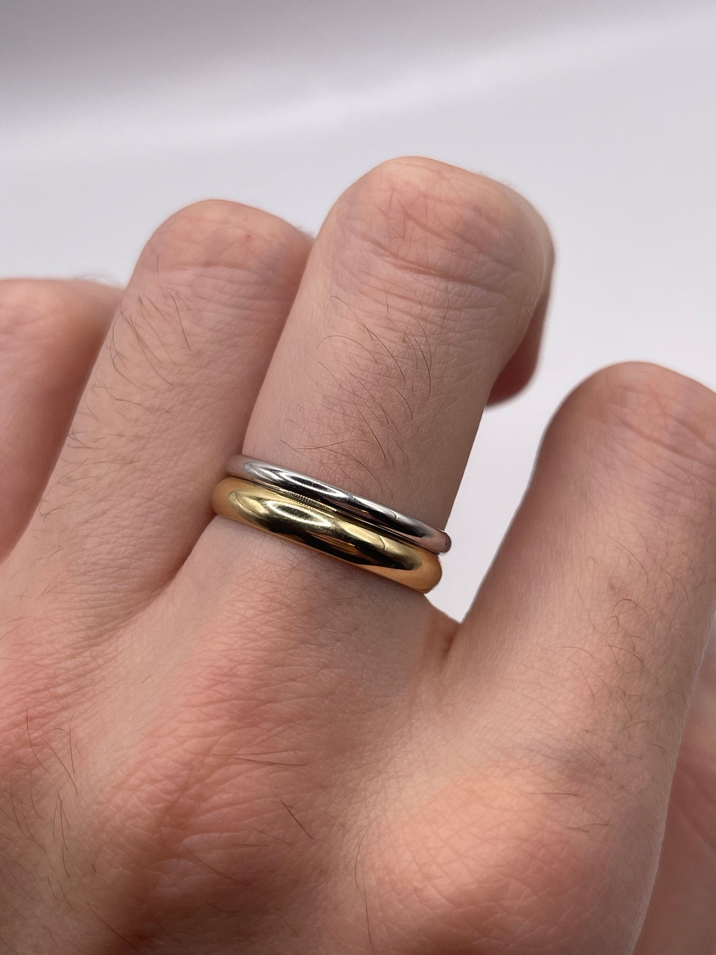 9ct two tone gold ring