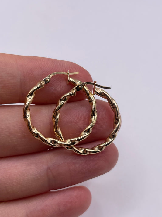 9ct gold Creole earrings
