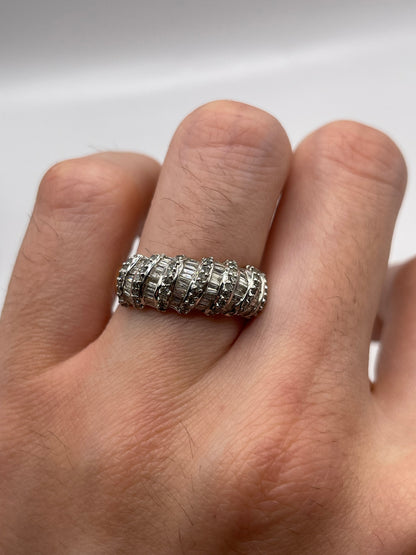 9ct gold diamond cluster ring