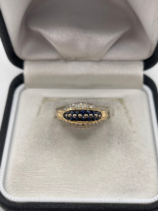 18ct gold sapphire and diamond ring