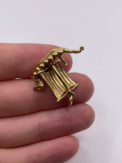 9ct gold Viking ship charm