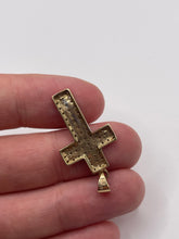 Load image into Gallery viewer, 9ct gold diamond cross pendant
