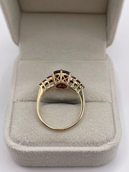 9ct gold ruby ring