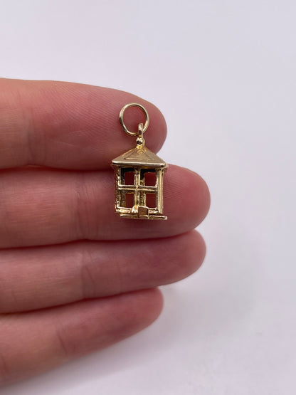 9ct gold candle charm