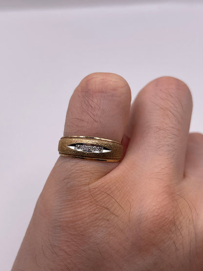 9ct gold diamond ring