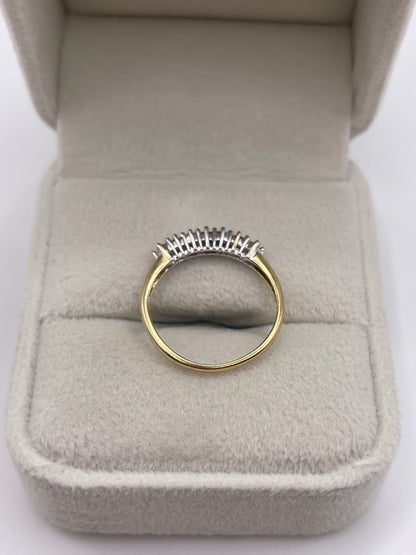 9ct gold 35 point diamond ring