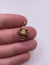 Load image into Gallery viewer, 9ct gold cabochon garnet pendant
