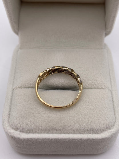 9ct gold diamond ring
