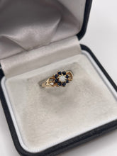 Load image into Gallery viewer, 9ct gold sapphire and opal ring
