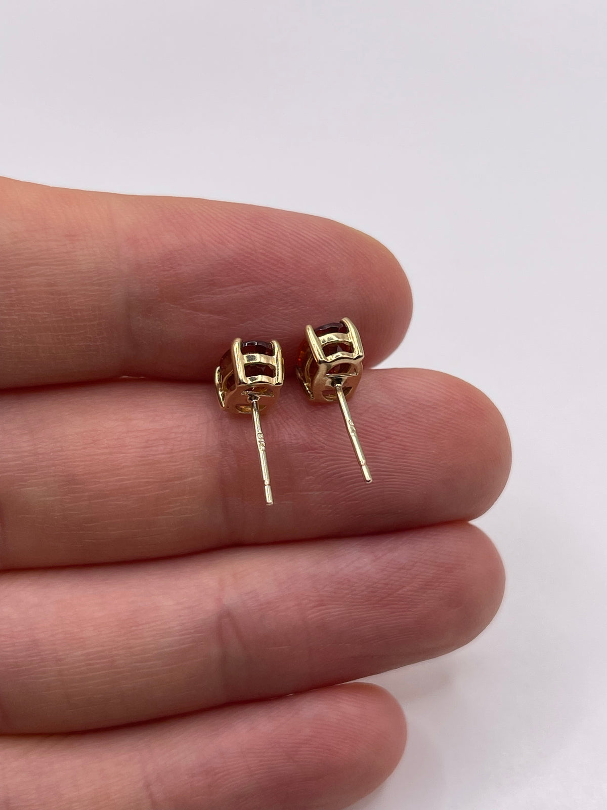9ct gold citrine earrings