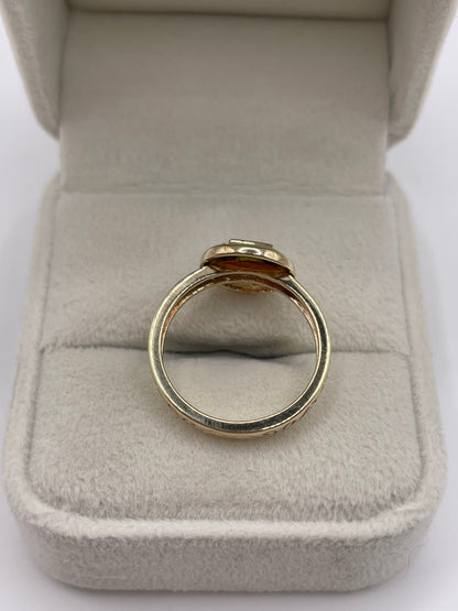 Clogau 9ct gold peridot ring