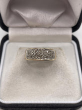 Load image into Gallery viewer, 9ct gold diamond cluster ring
