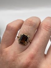Load image into Gallery viewer, 9ct gold Smokey quartz ring
