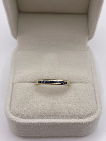 9ct gold sapphire ring
