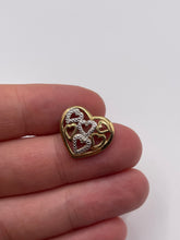 Load image into Gallery viewer, 9ct gold diamond heart pendant
