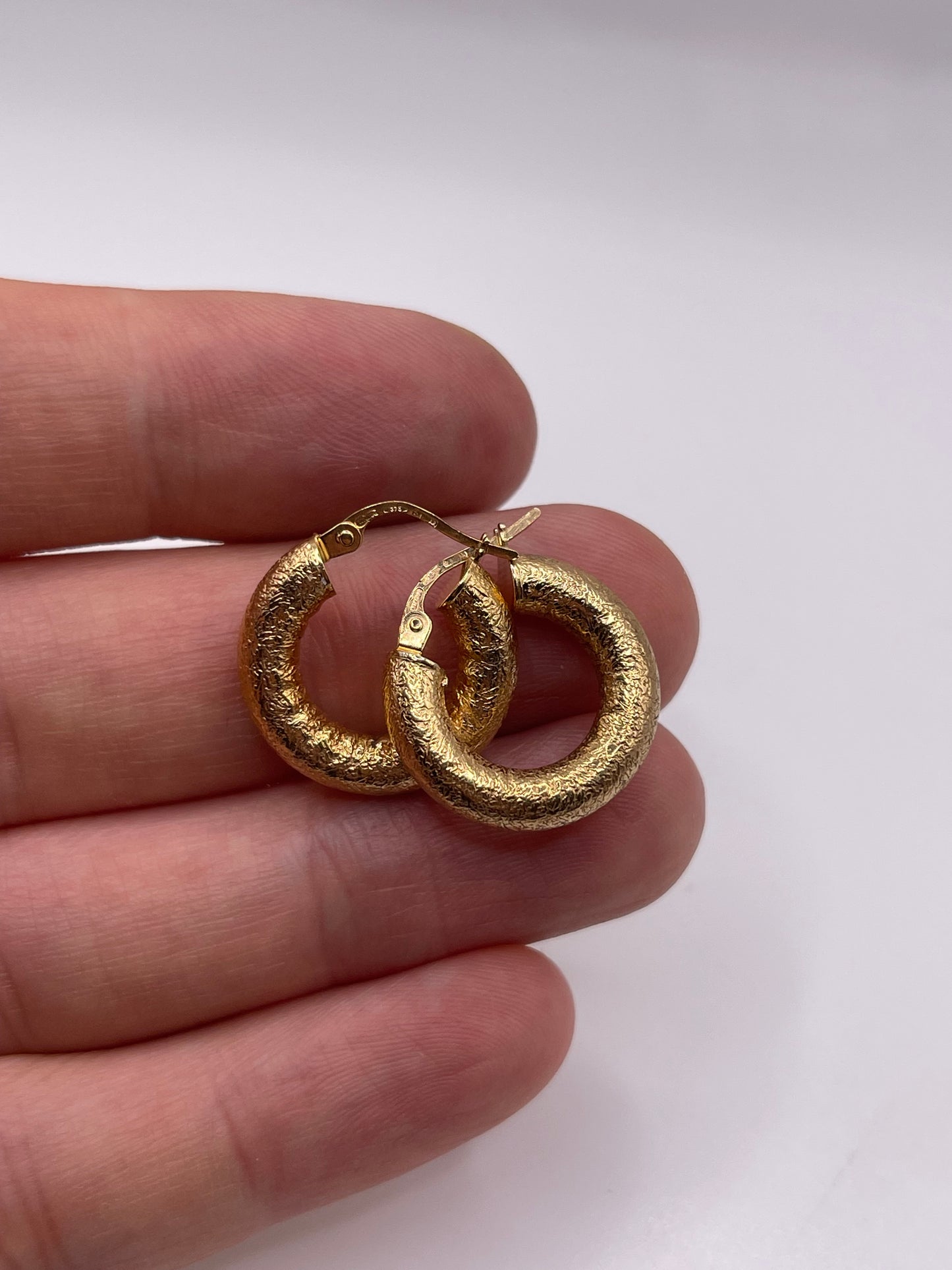 9ct gold Creole earrings