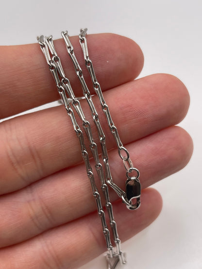 9ct white gold chain 158