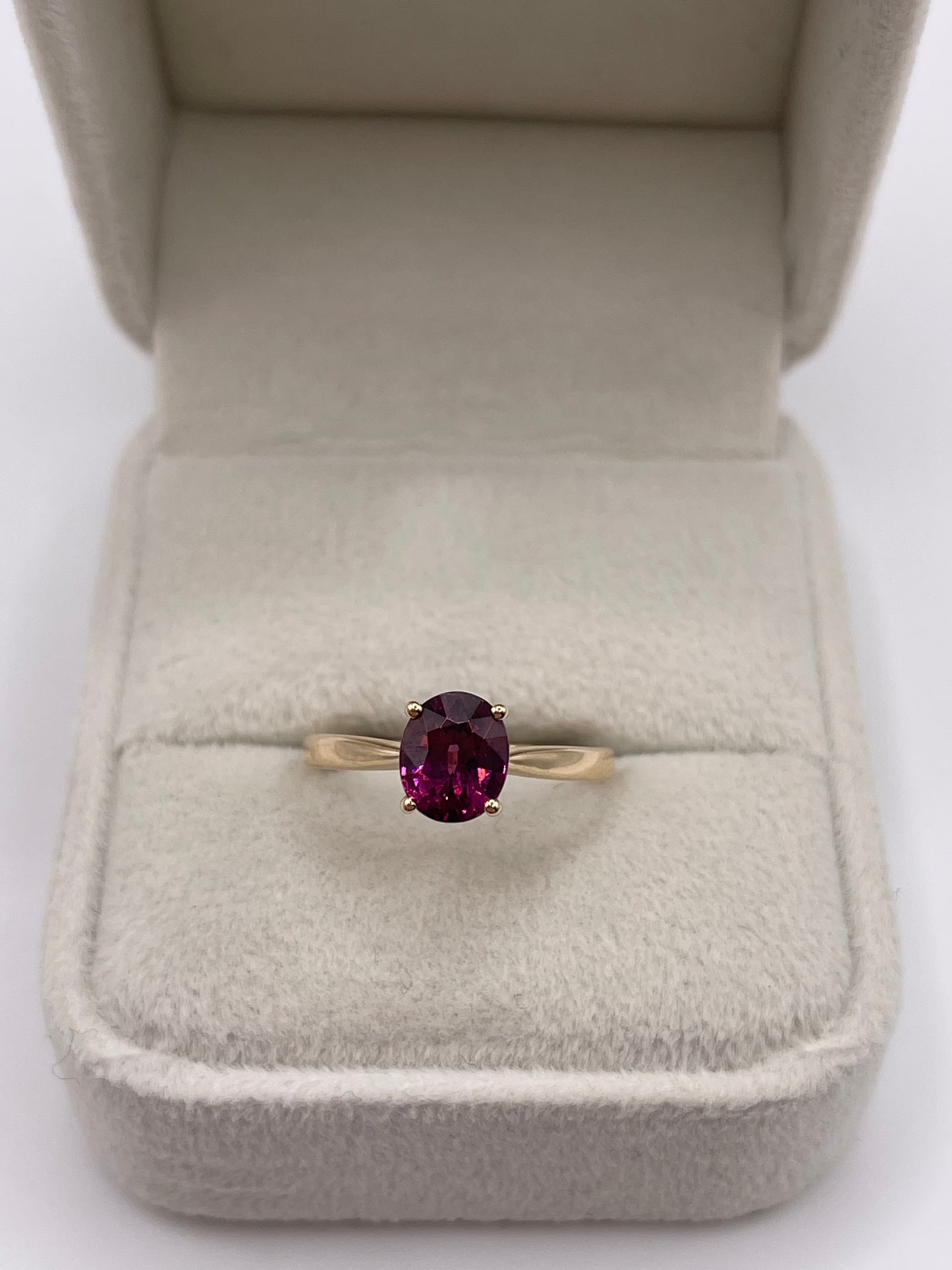 9ct rose gold tourmaline ring