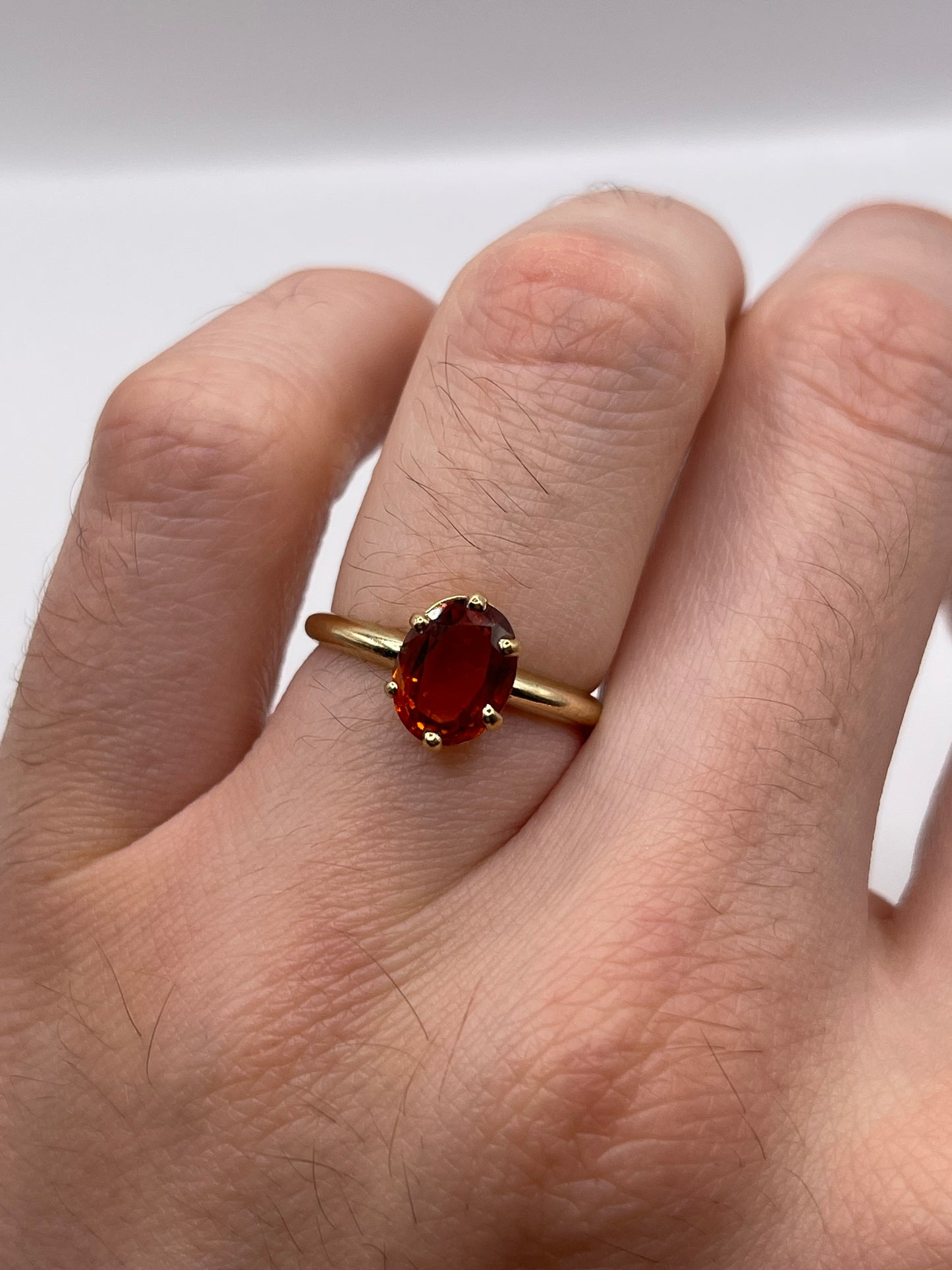 9ct gold citrine ring