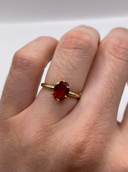 9ct gold citrine ring