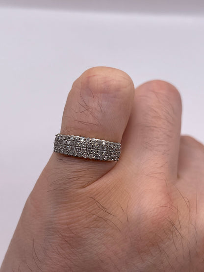 9ct gold diamond cluster ring