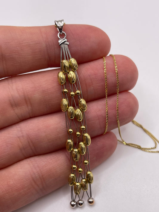 9ct two tone gold necklace