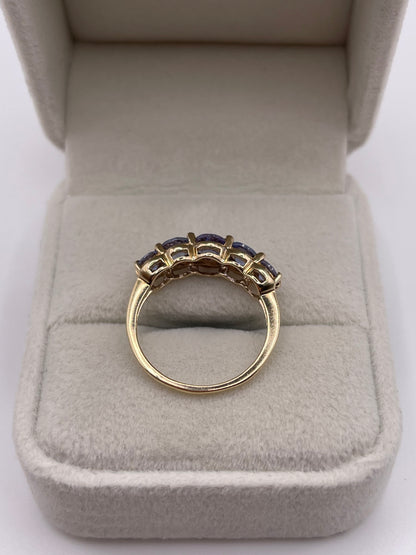 9ct gold tanzanite ring