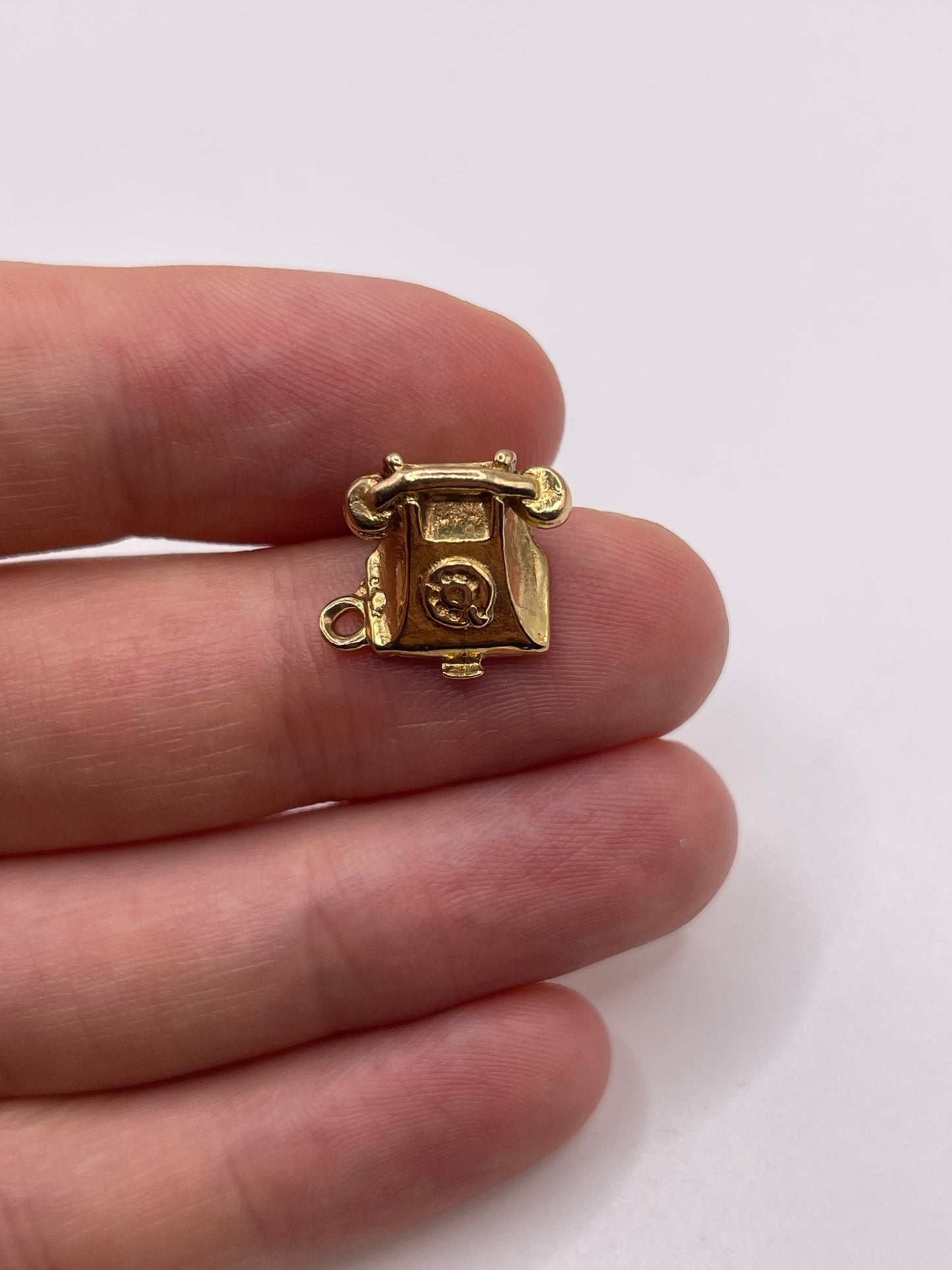 9ct gold telephone charm
