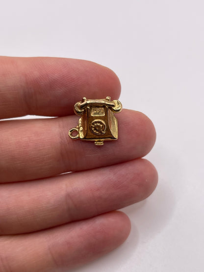 9ct gold telephone charm